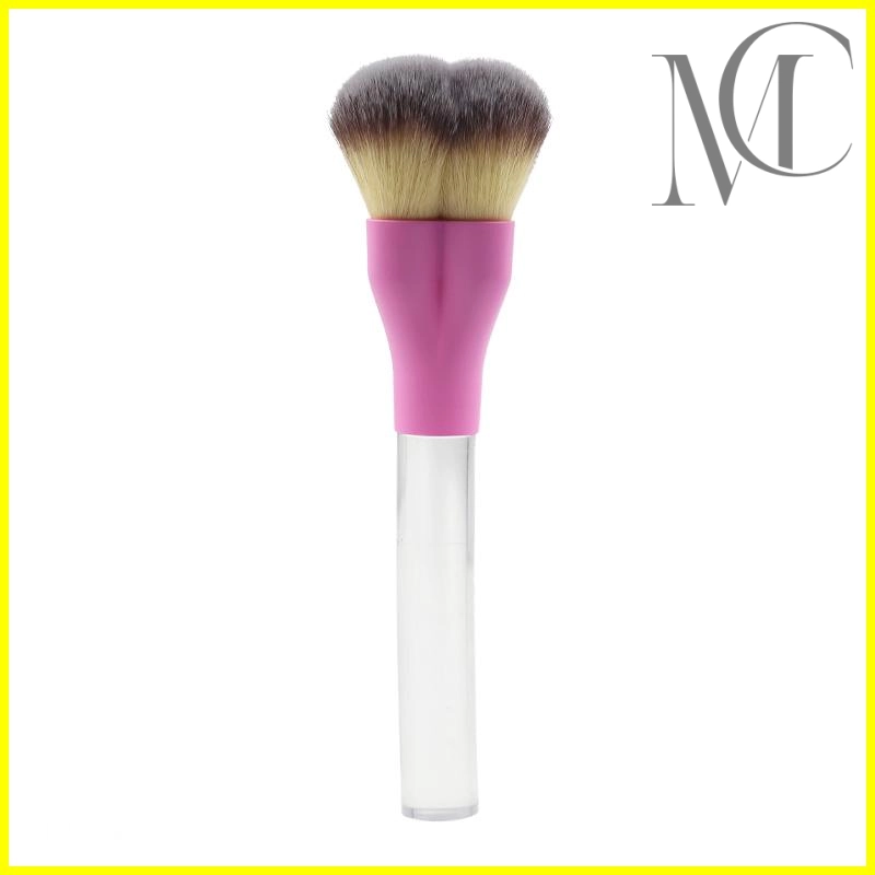 Heart-shaped powder brush