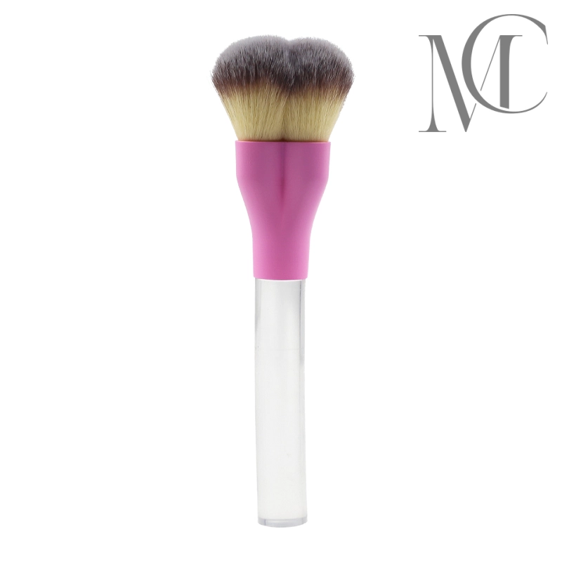 Heart-shaped powder brush