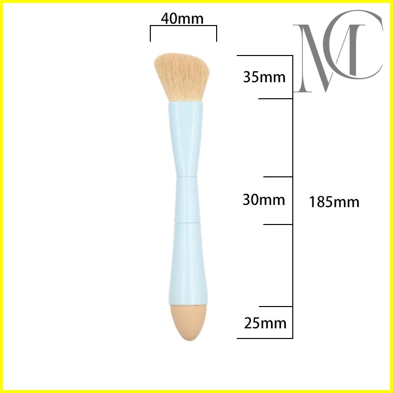 Mul t i funct ional 4-in-1 Makeup Brush size