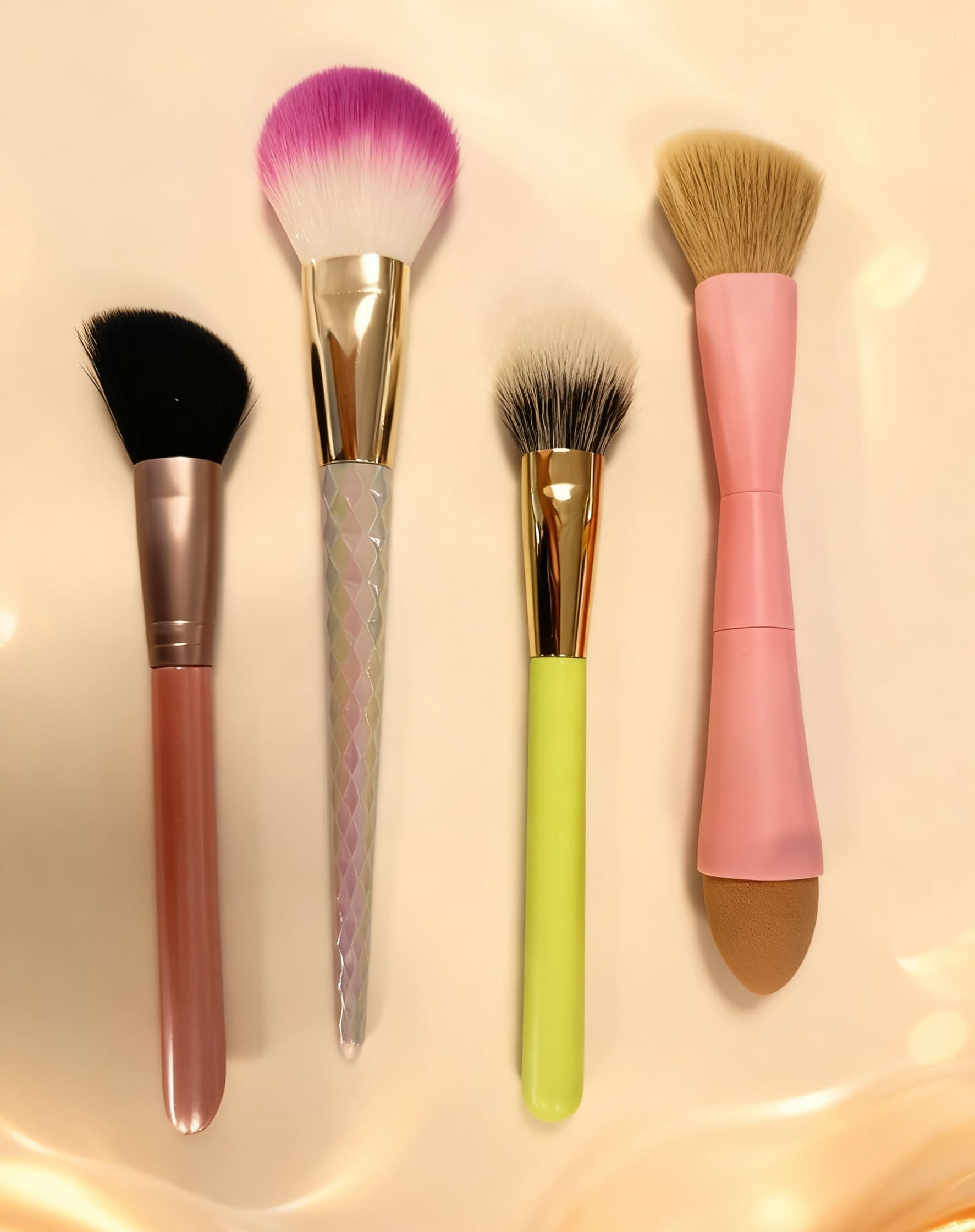 Plastic-Handled Makeup Brush