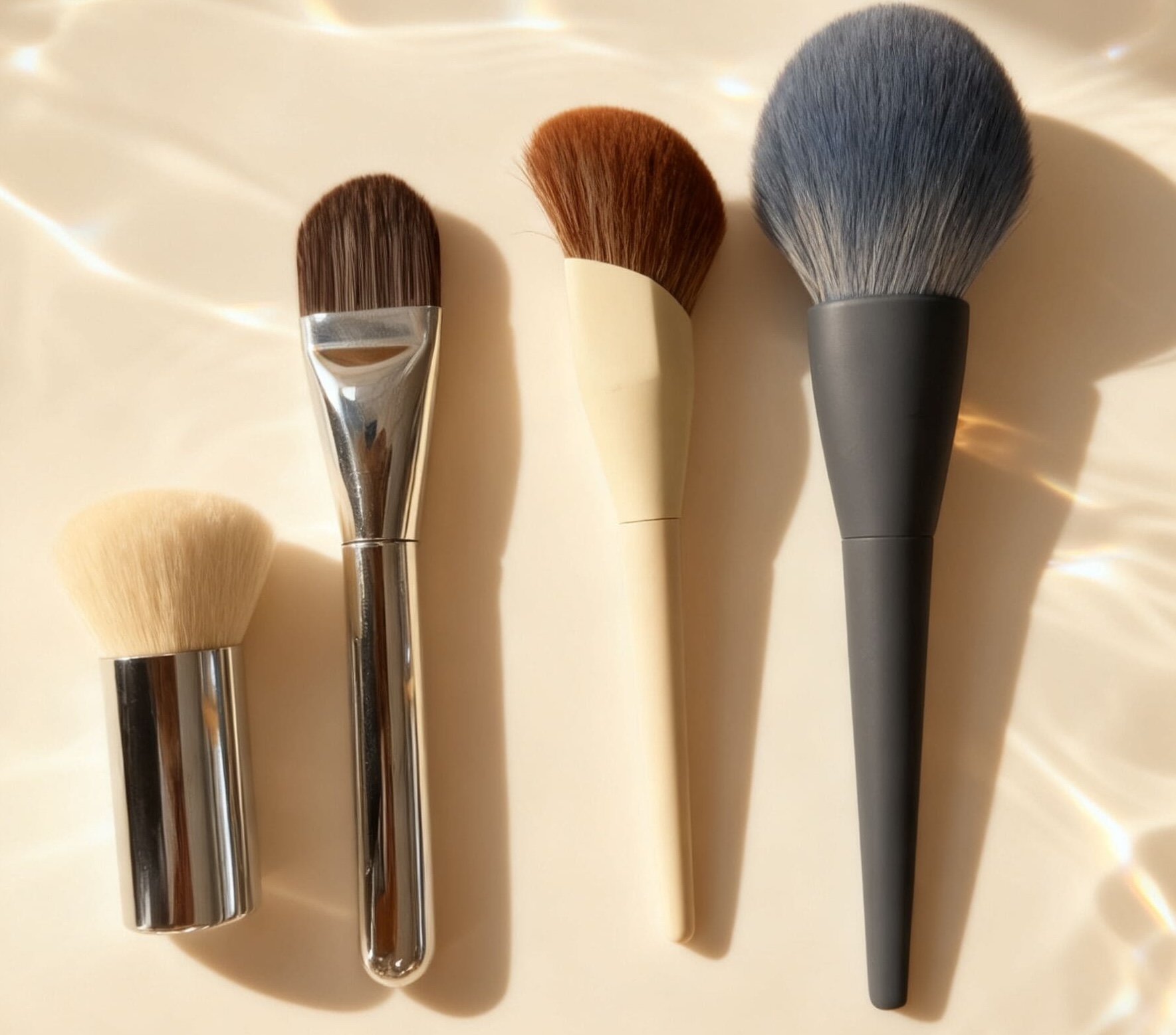 Recyclable-material handle makeup brush