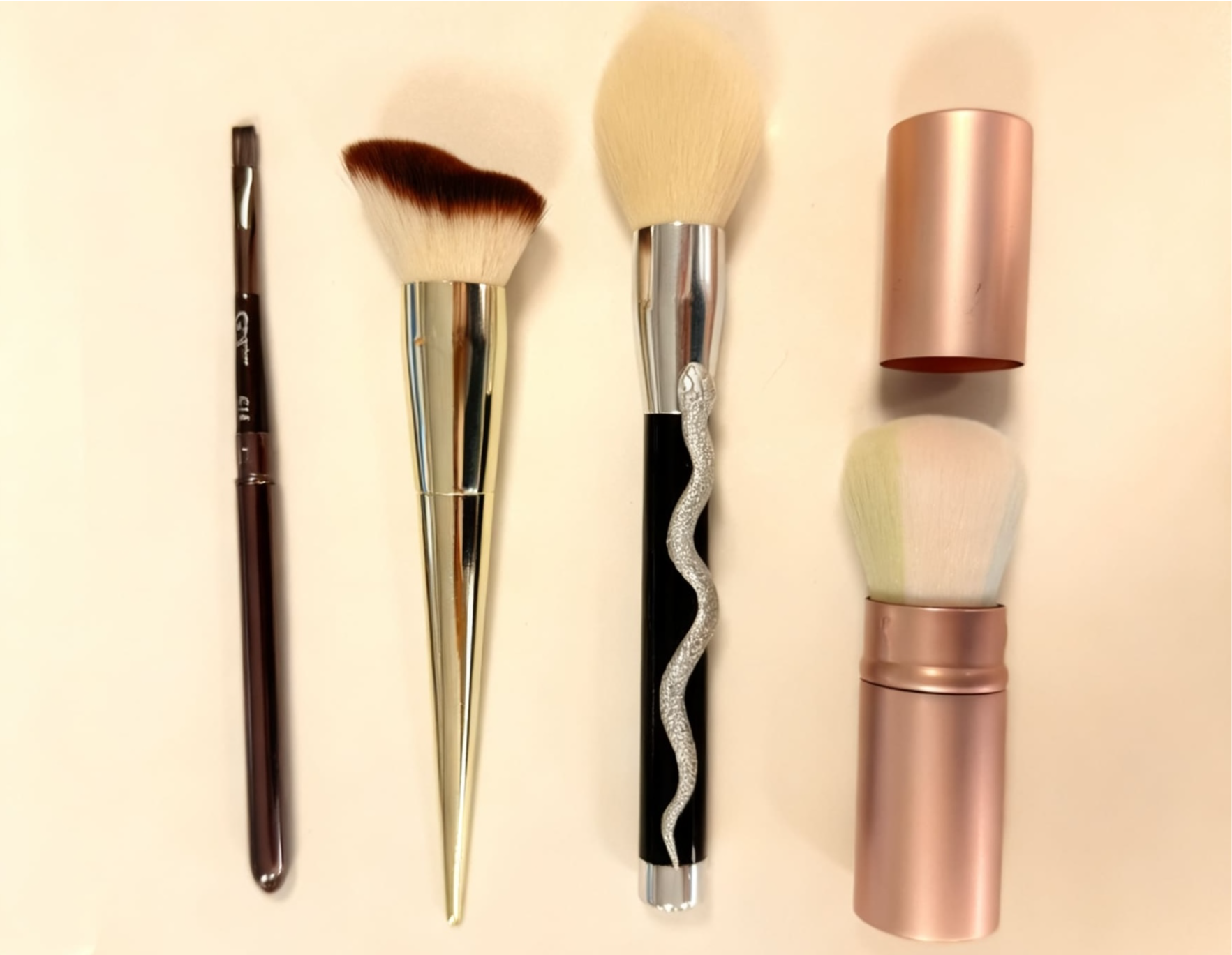 Metal-Handled Makeup Brush