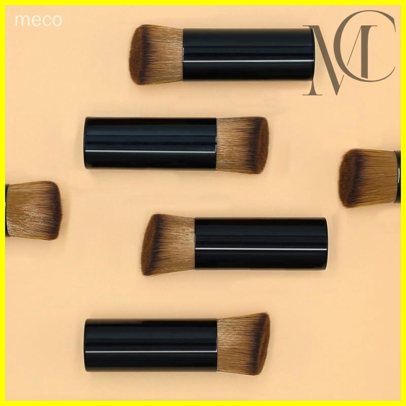 Portable liquid foundation brushes