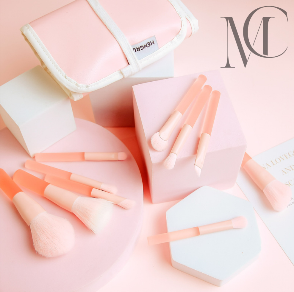 Jelly Pink Acrylic Makeup Brushes Set Jelly Pink Acrylic Makeup Brushes Set
