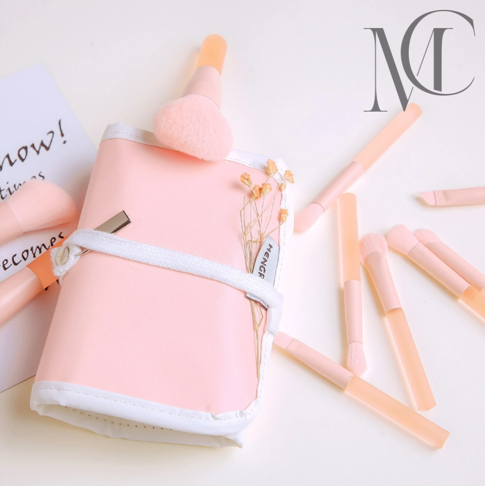 Jelly Pink Acrylic Makeup Brush Sets
