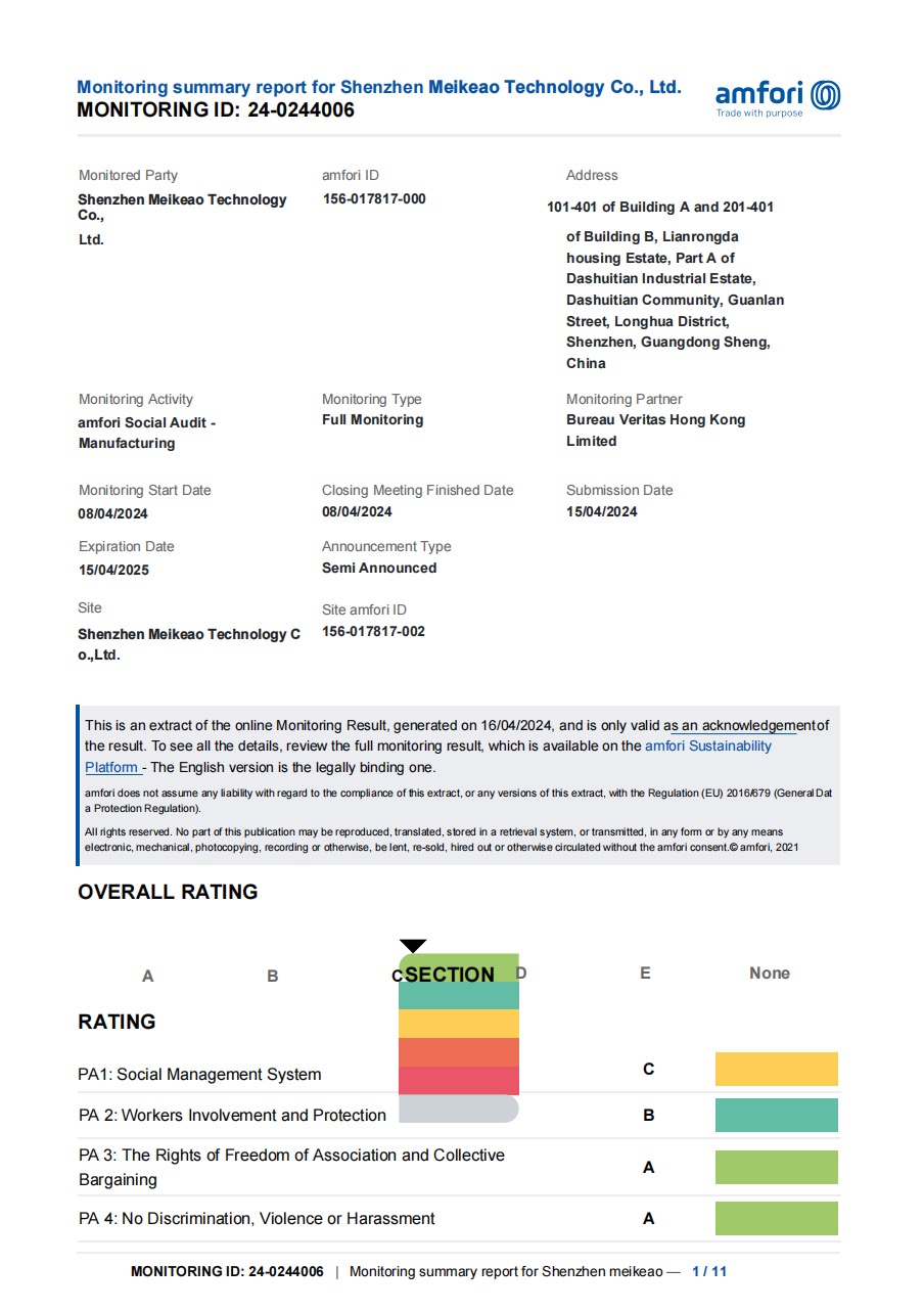 Rapport de synthèse du suivi