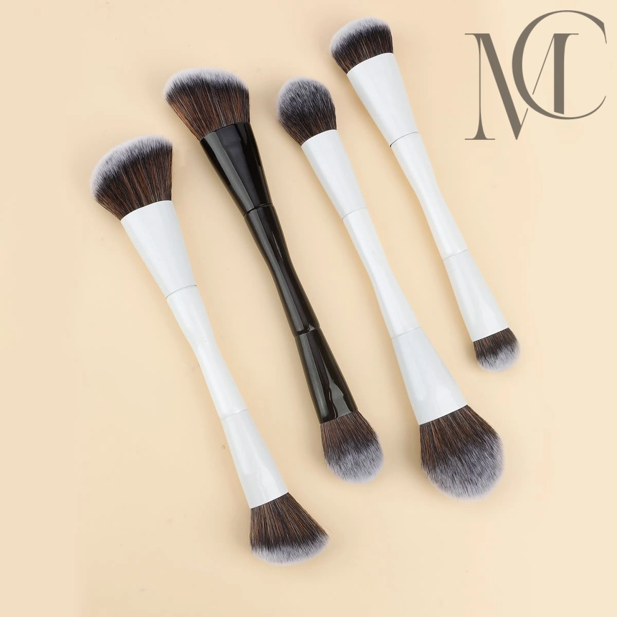custom double-ended face brush