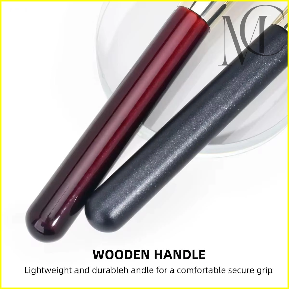 Angled Foundation and Buffing Brush handles